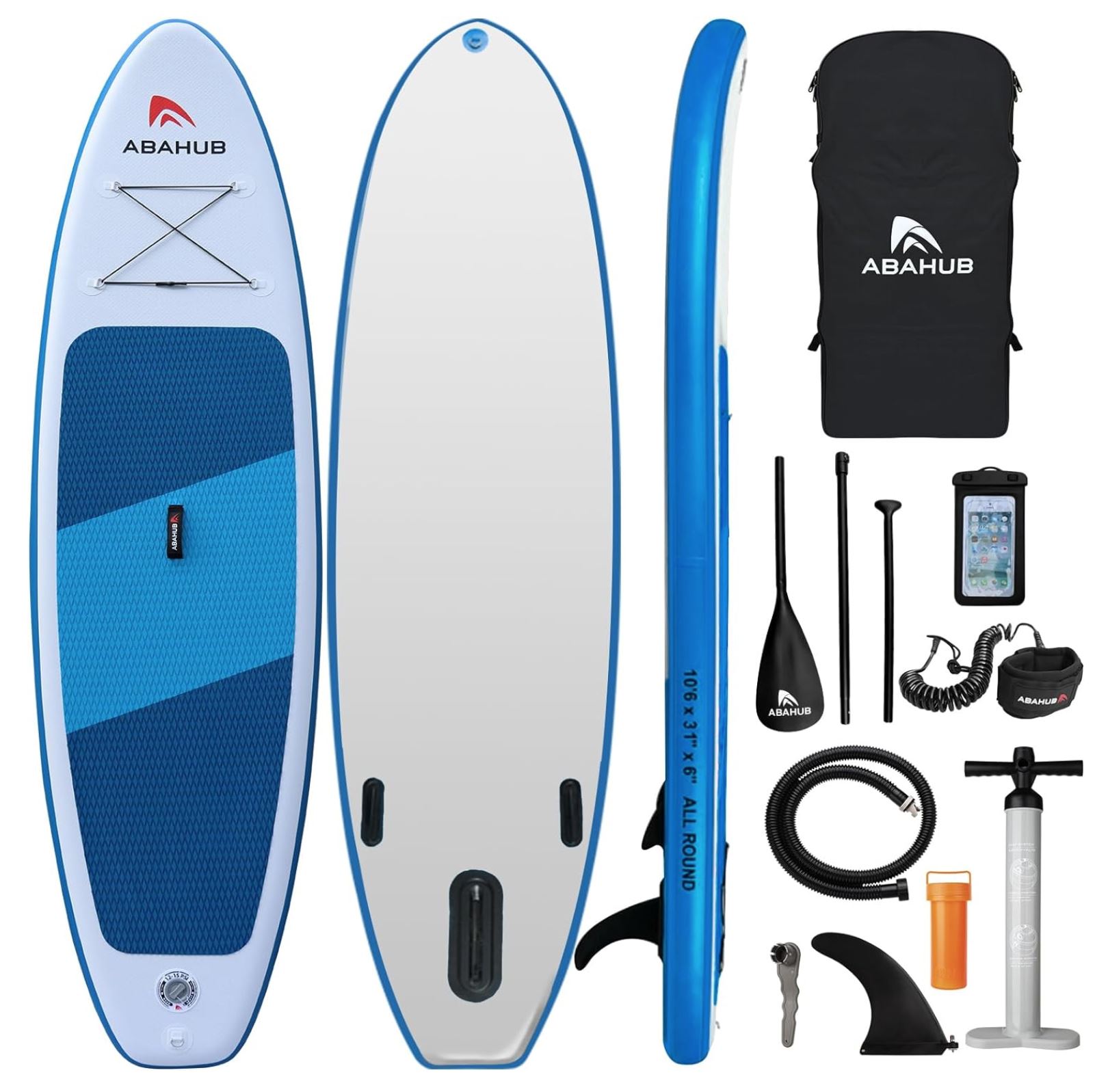 amazon abahub inflatable sup 10'6 x 31