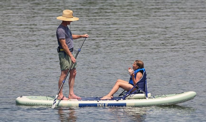 amazon isle switch paddle board child seated